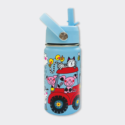 Stainless Steel Water Bottle - On The Farm