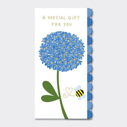 Money Wallet Card - Bee &amp; Blue Allium/A Special Gift For You