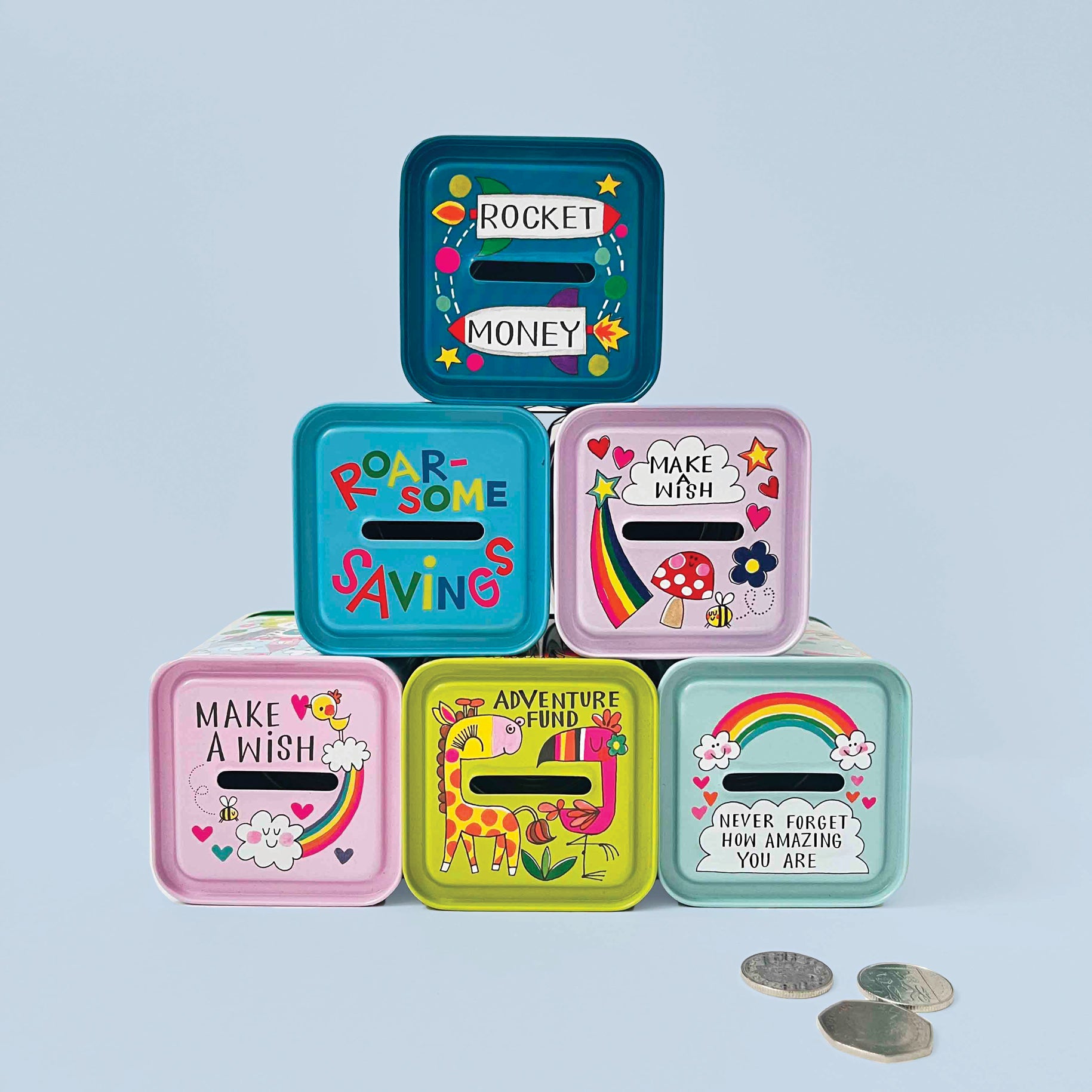 Money Box Tin - Never Forget How Amazing You Are/Unicorns