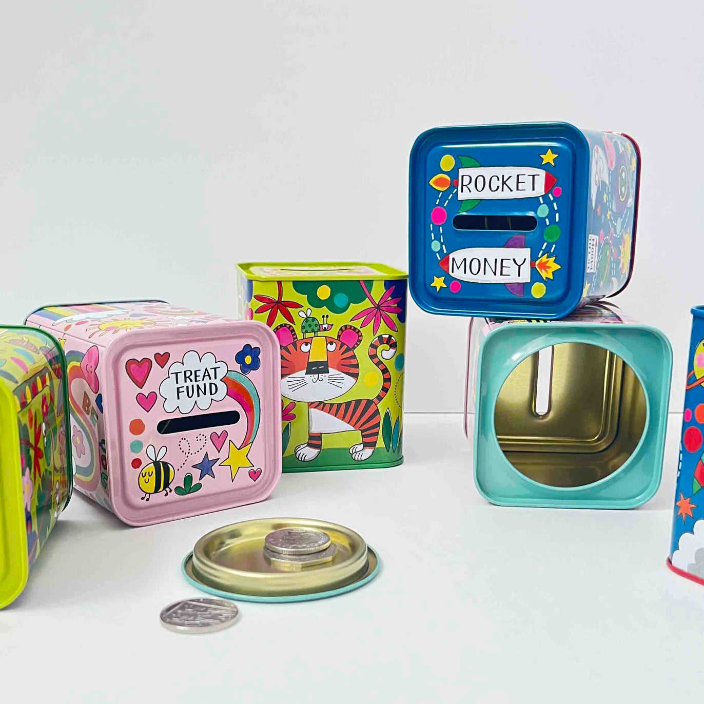 Money Box Tin - Adventure Fund/Jungle Animals