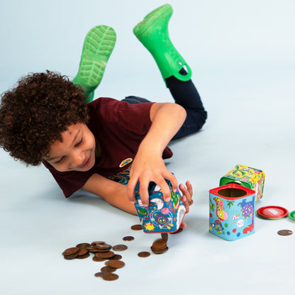 Money Box Tin - Adventure Fund/Jungle Animals