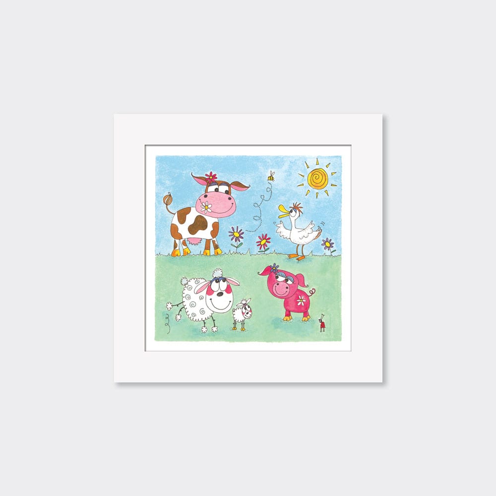 Mounted Limited Edition Print ‐ Farmyard
