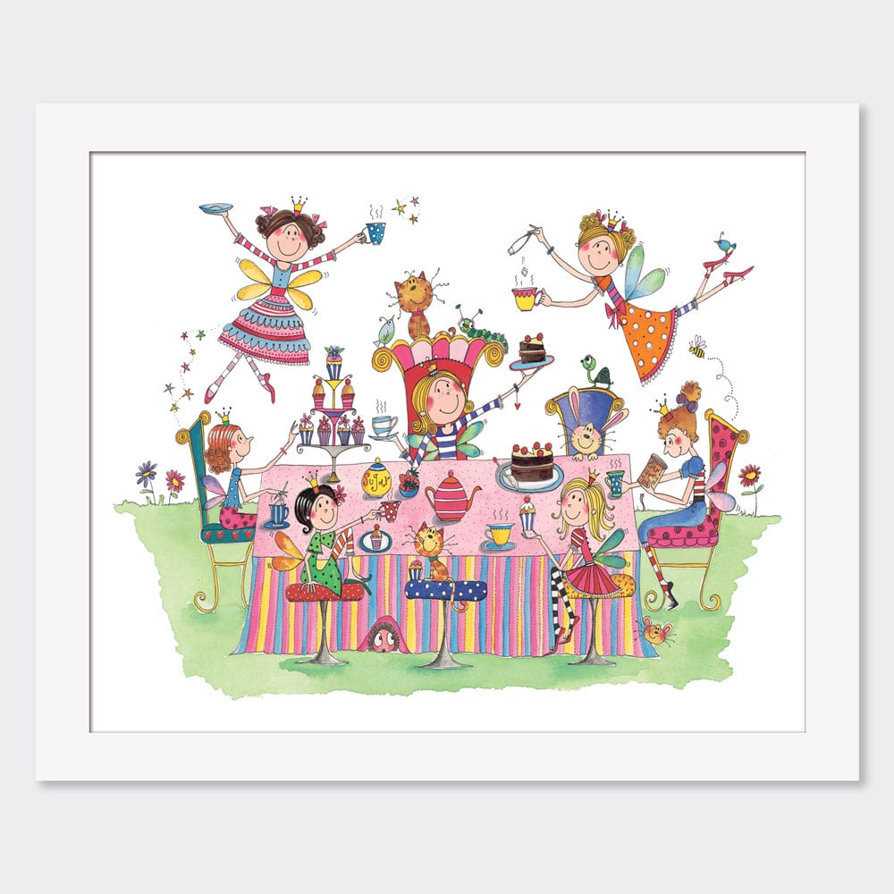 Mounted Limited Edition Print ‐ Fairies Garden Party