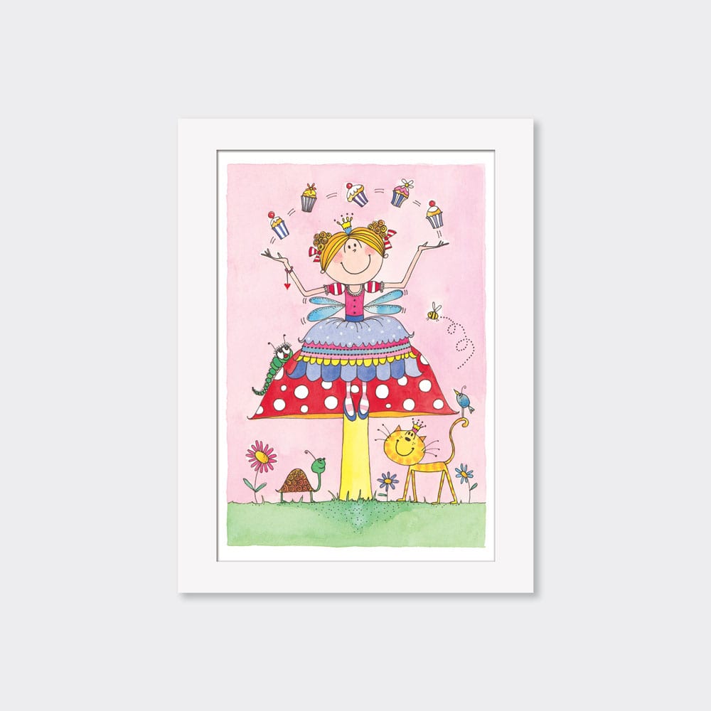 Mounted Limited Edition Print ‐ Fairy on Toadstool