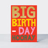 Good News - Big Birthday Hooray Birthday Card Red
