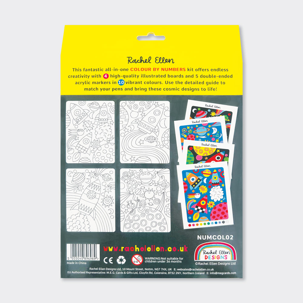 Pre order - Colour by Numbers Kit - Cosmic