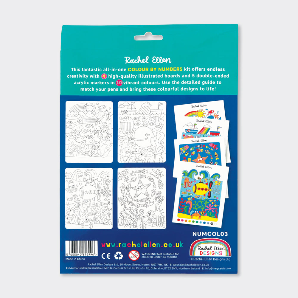 Pre order - Colour by Numbers Kit - Under the Sea