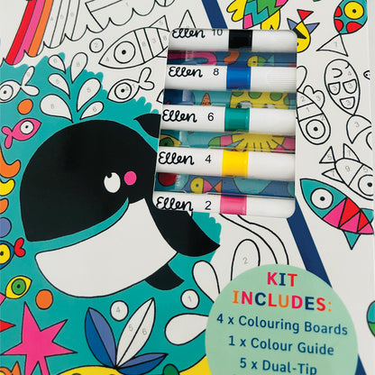 Pre order - Colour by Numbers Kit - Under the Sea