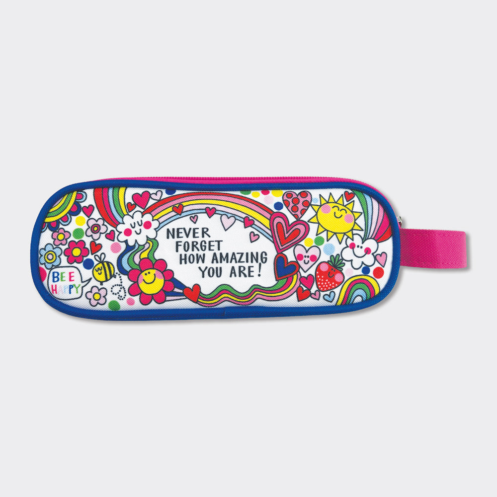 Pencil Case With Handle - Never Forget How Amazing You Are