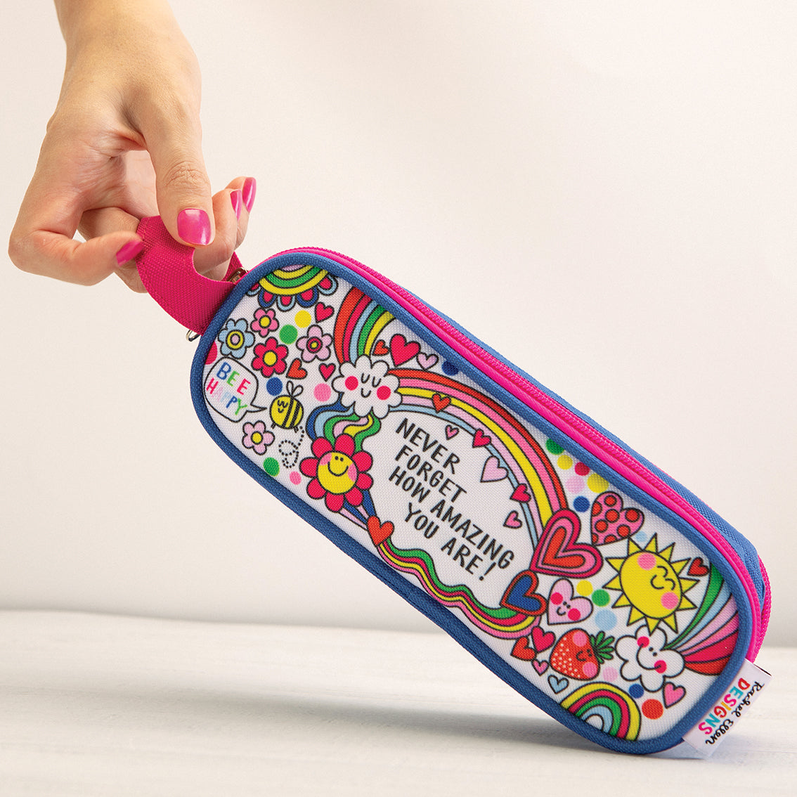 Pencil Case With Handle - Never Forget How Amazing You Are