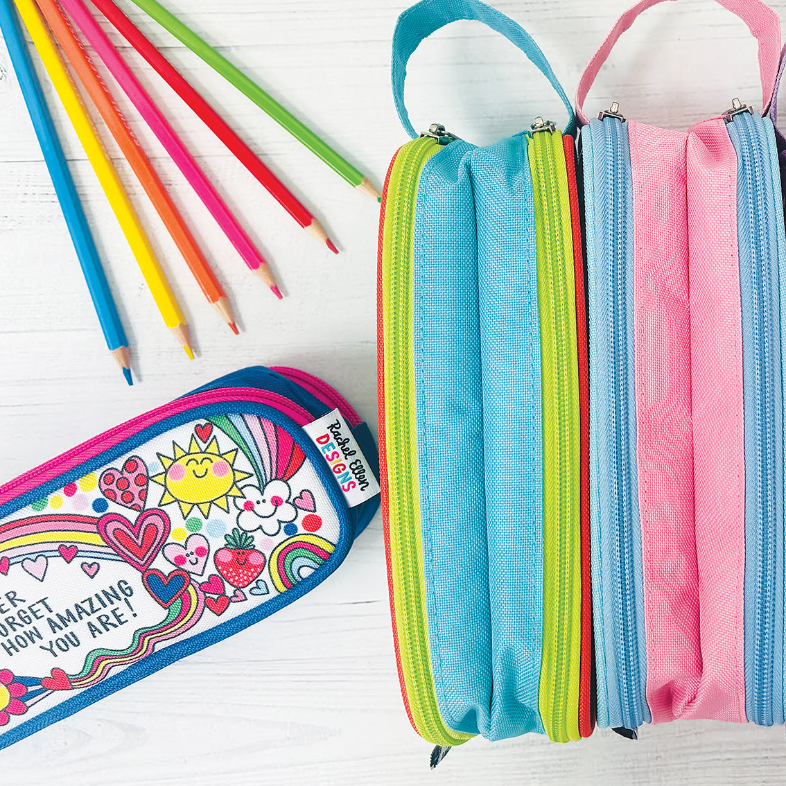 Pencil Case With Handle - Never Forget How Amazing You Are