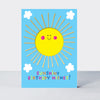 Wholesale birthday card featuring a sun design by Rachel Ellen Designs