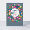 Wholesale birthday card featuring a floral design by Rachel Ellen Designs