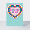 Wholesale birthday card featuring a heart design by Rachel Ellen Designs