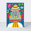 Wholesale birthday card featuring a rocket design by Rachel Ellen Designs