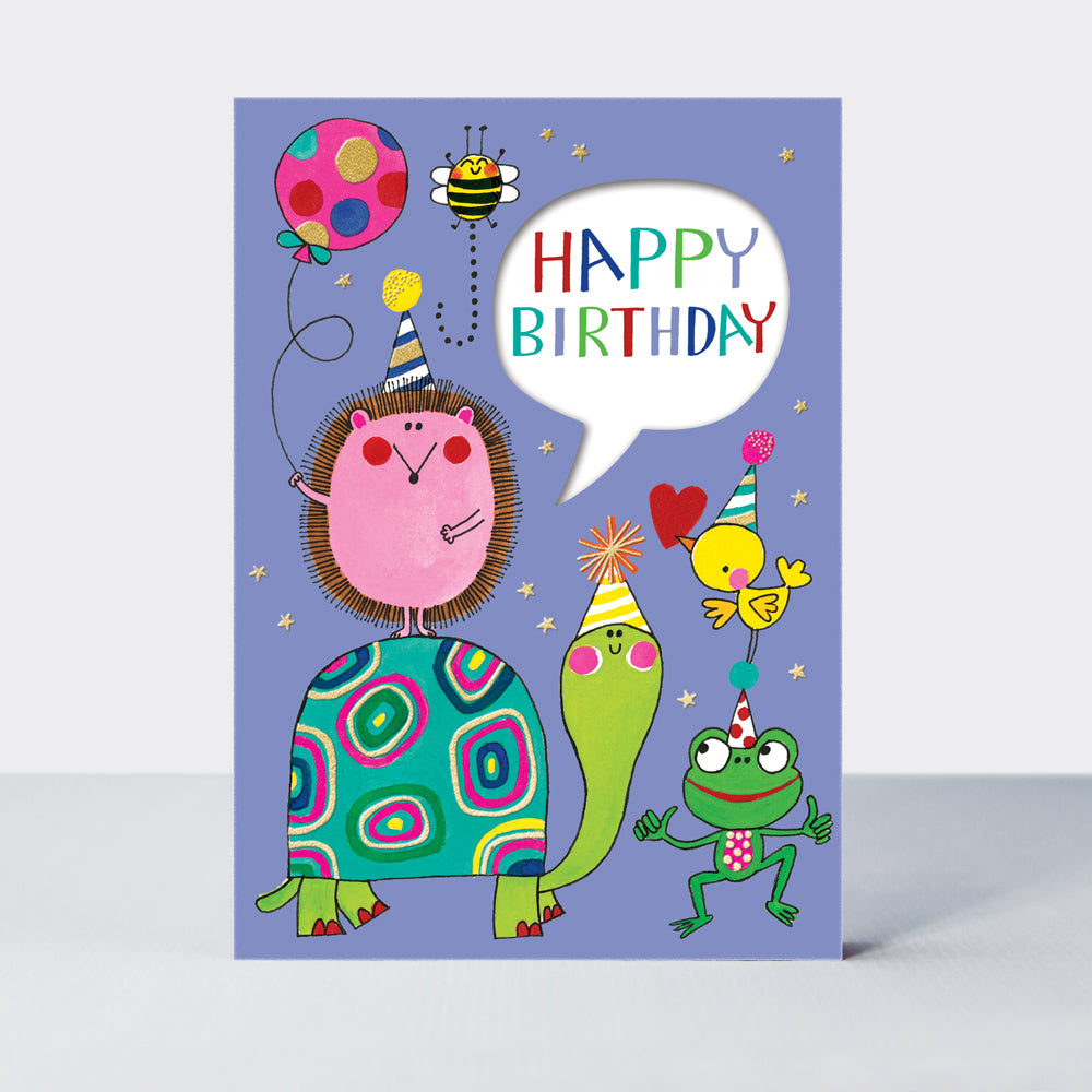 Wholesale birthday card featuring an animals design by Rachel Ellen Designs