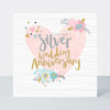 Peony - Silver Anniversary Heart