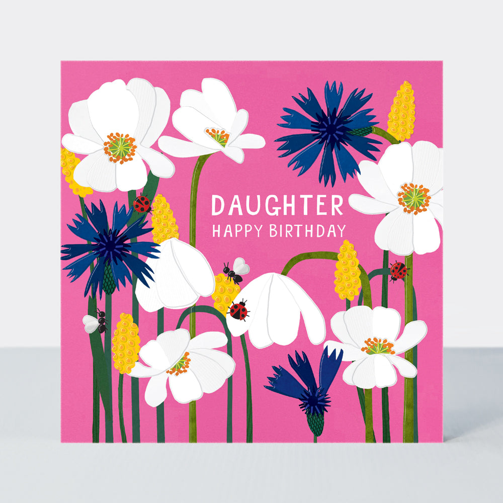 Paper Petals - Daughter Birthday/Paper Cut Poppies & Ladybirds