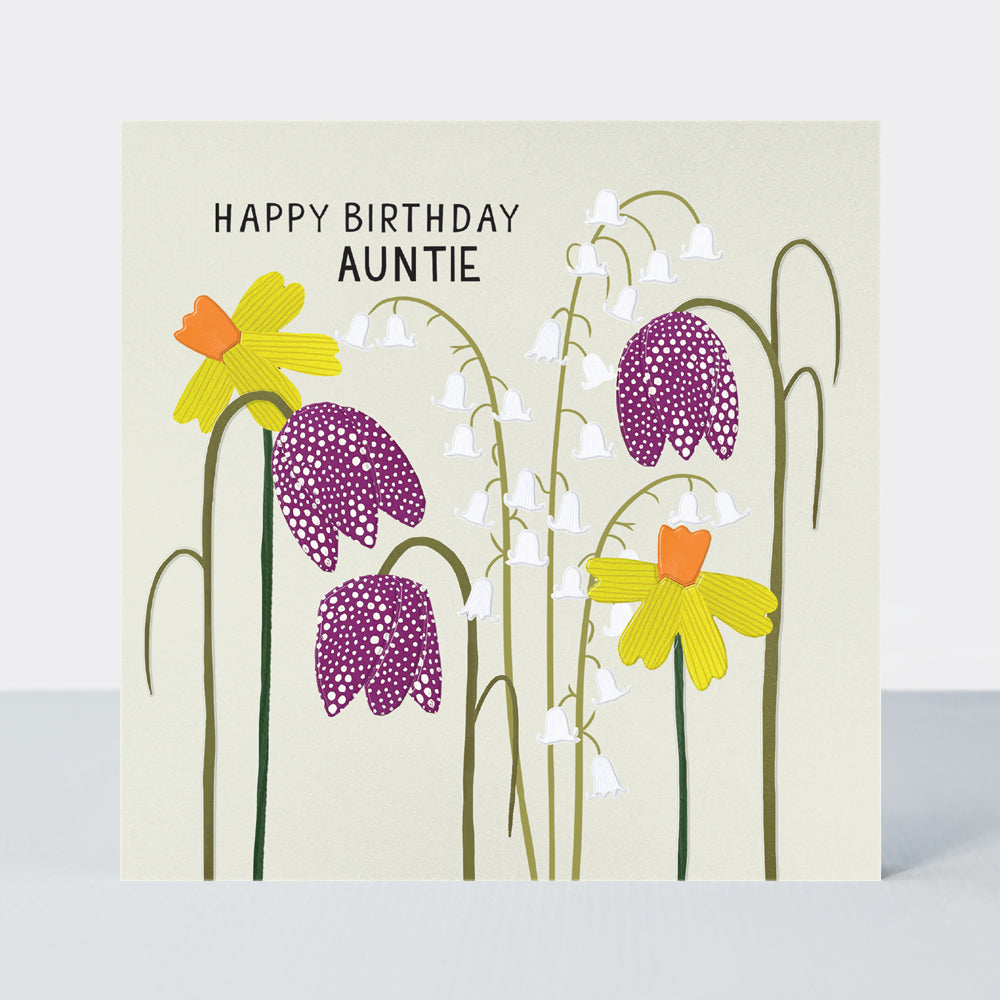 Paper Petals - Auntie Birthday/Paper Cut Flowers