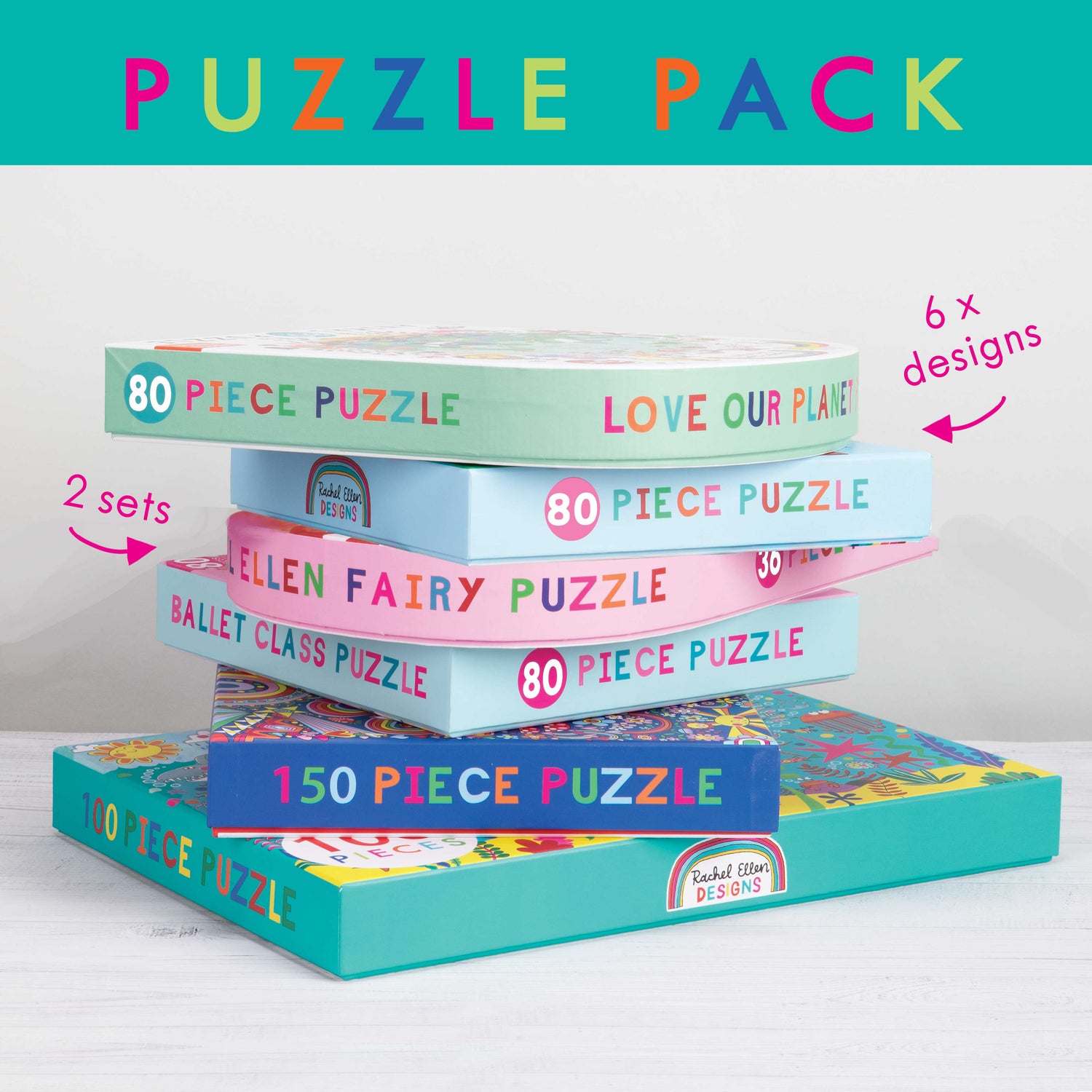 Puzzle Pack - set package of 12 puzzles