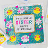 Rhubarb - To a Lovely Sister Happy Birthday