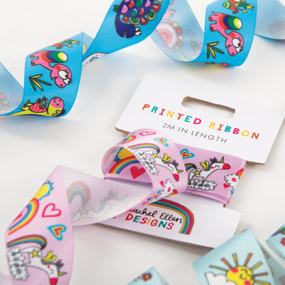 Printed Ribbon - Unicorns
