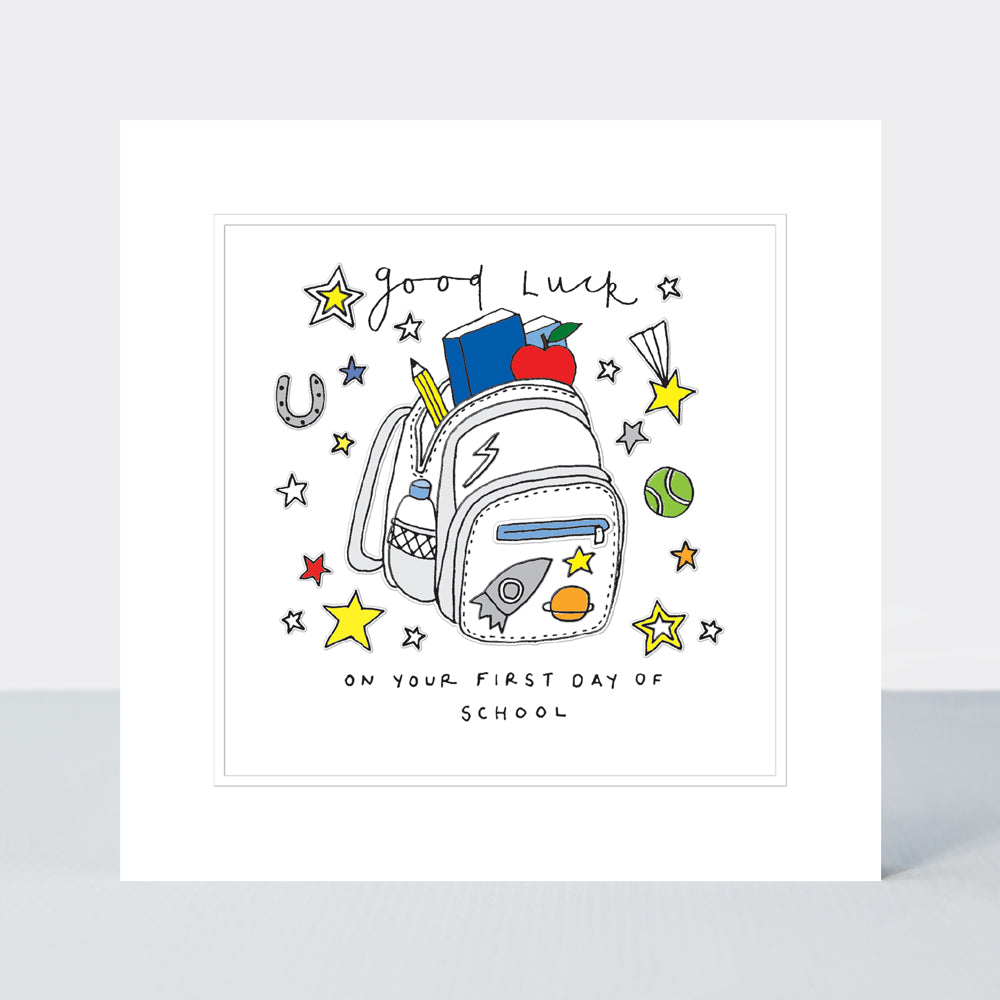 Pocket Rocket - Good Luck 1st Day- Rucksack Boy