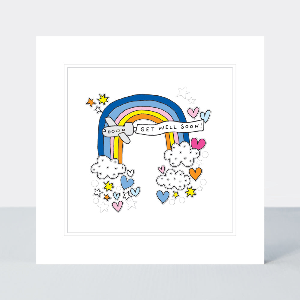 Pocket Rocket - Get Well Soon/Rainbow Aeroplane Banner