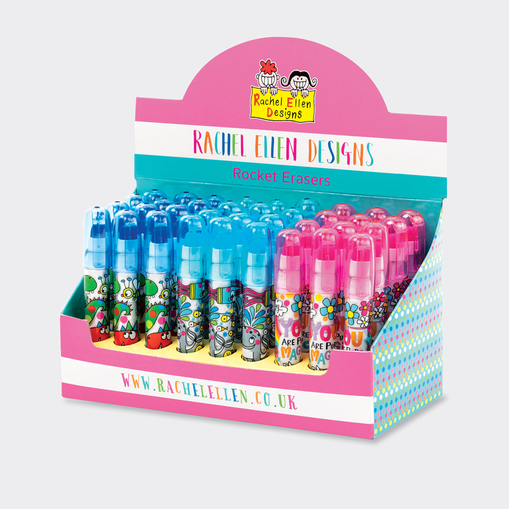 Rocket eraser (CDU) 3 designs/36 erasers