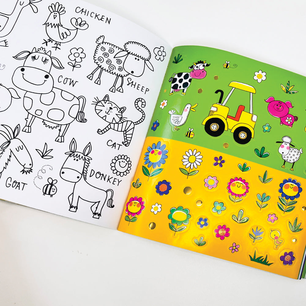 Sticker Scene Book - On The Farm
