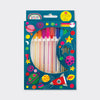 Scented Glitter Gel Pens Moon and Rocket Design Set of 12