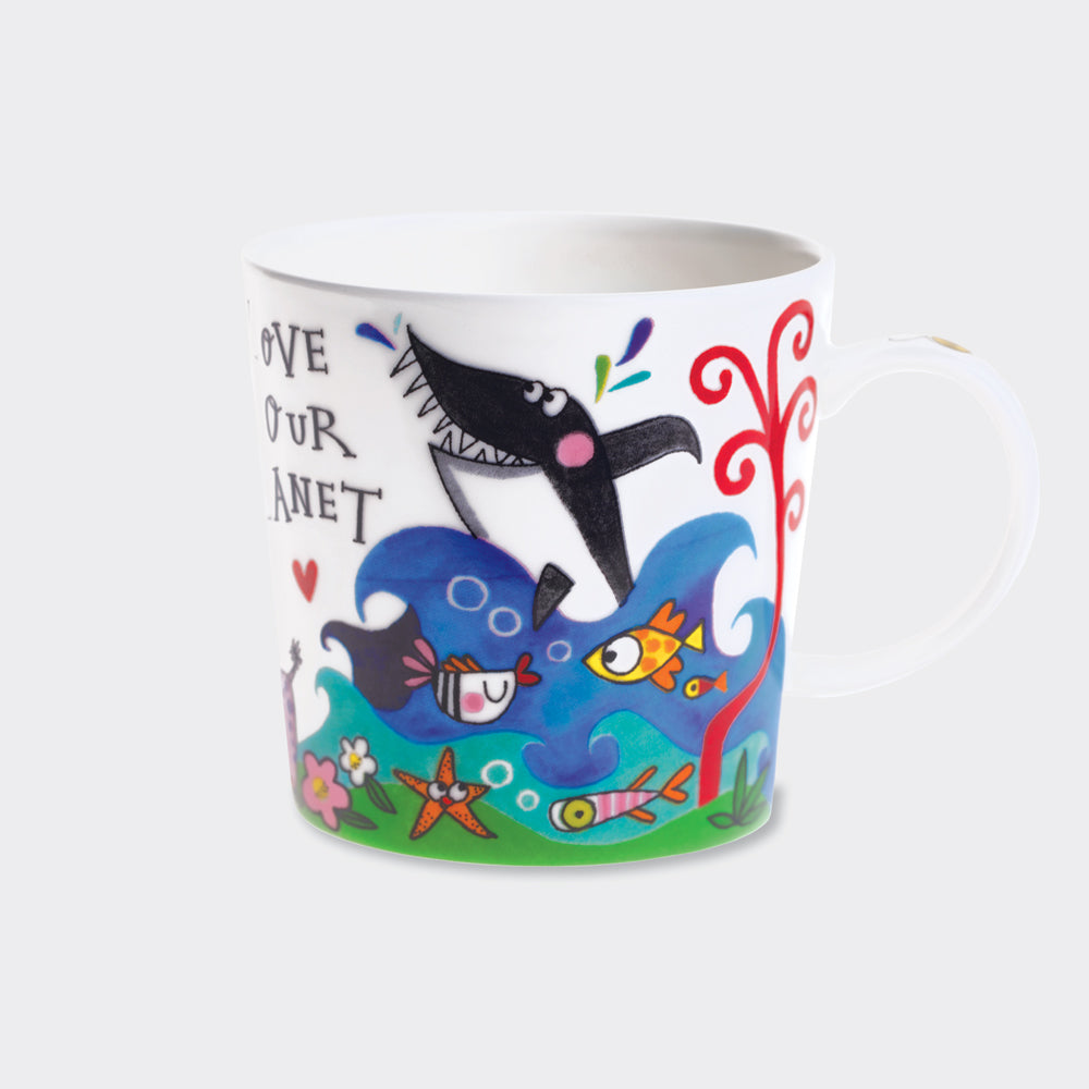 Boxed Bone China Mug - Love Our Planet