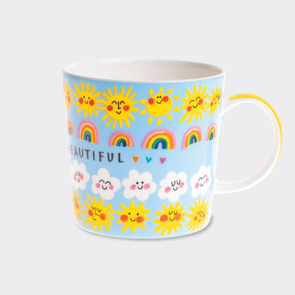 Boxed Bone China Mug - Today Looks Beautiful