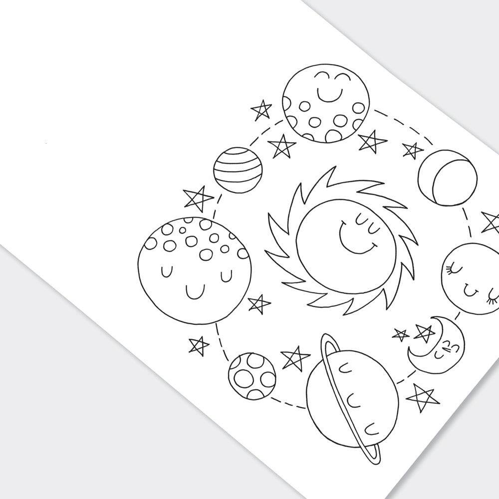 To The Moon Colouring Book