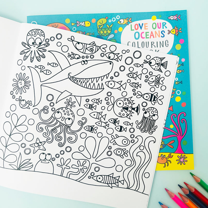 Love our oceans Colouring Book
