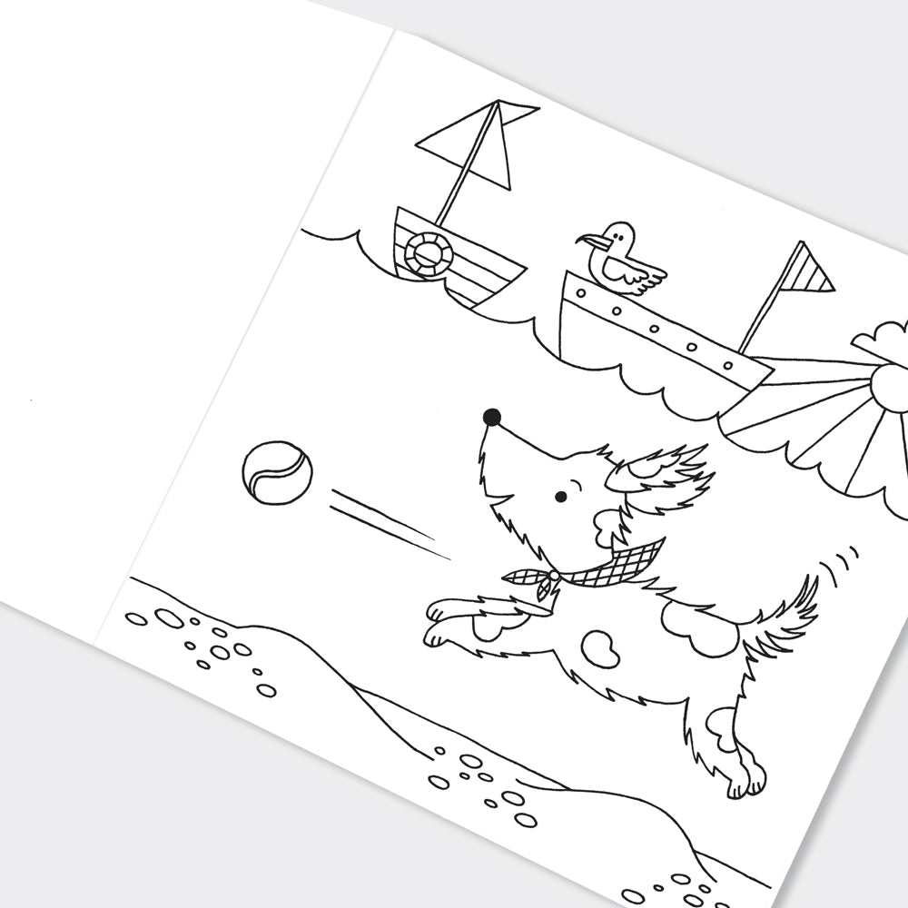 Playful Pups Colouring Book