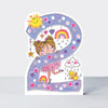 Star Jumps - Age 2 girl & rainbows