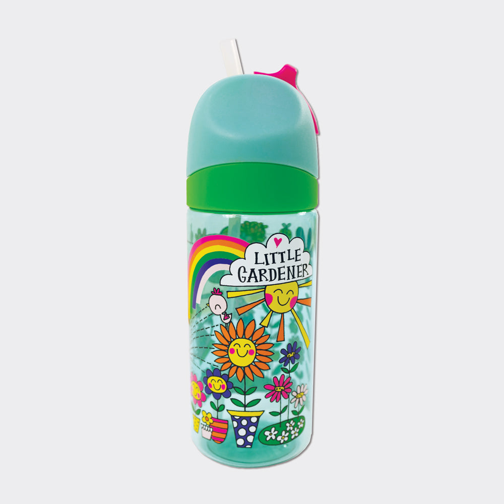 Drinks Bottle With Straw - Little Gardener
