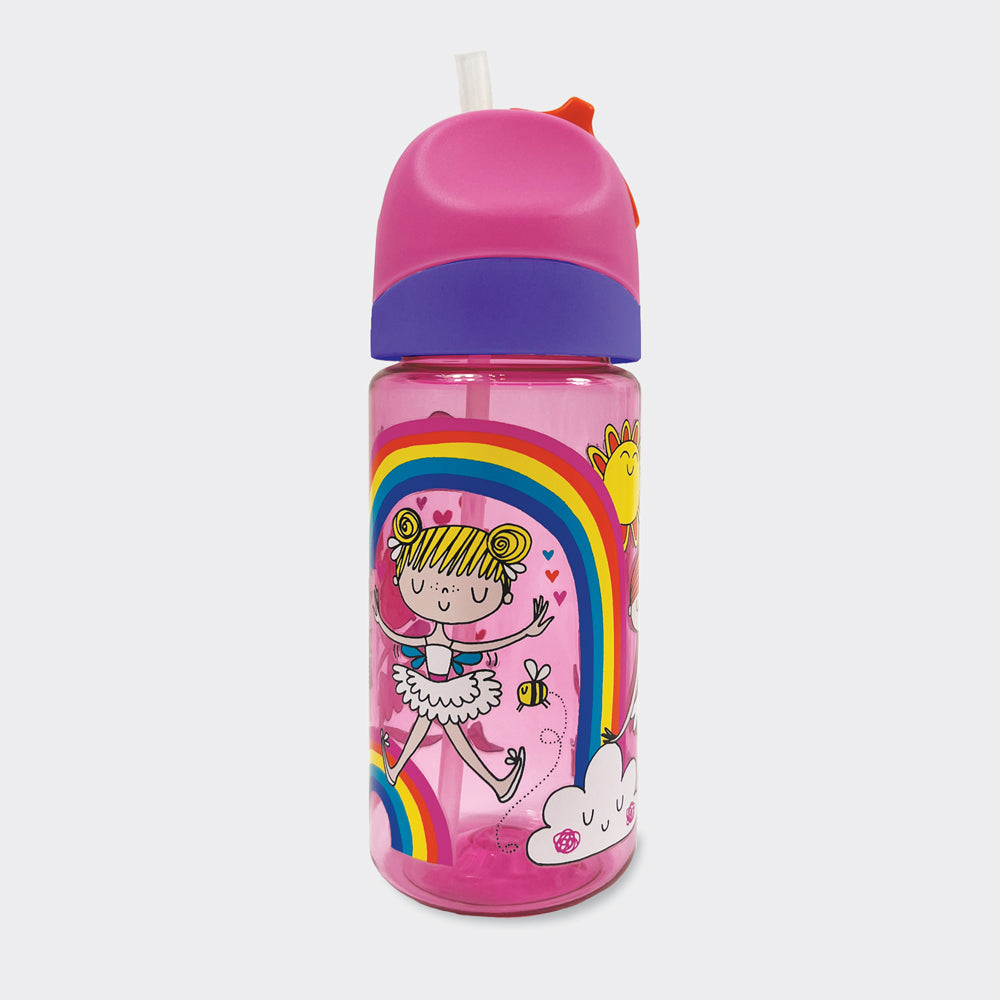 Drinks Bottle With Straw - Fairy Friends