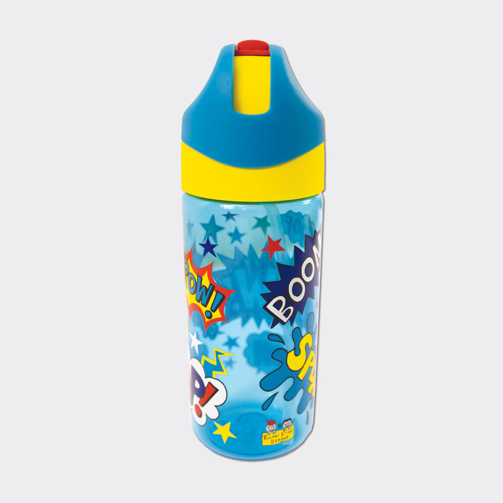 Drinks Bottle With Straw - Super Hero