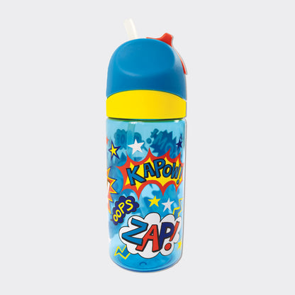 Drinks Bottle With Straw - Super Hero
