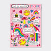 Just Be Yourself Sticker Book 4 Sheets of Shaped Stickers
