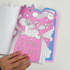 Unicorn Die-Cut Colouring Book With Stickers