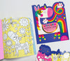 Unicorn Die-Cut Colouring Book With Stickers