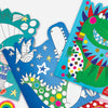 Dinosaur Die-Cut Colouring Book With Stickers