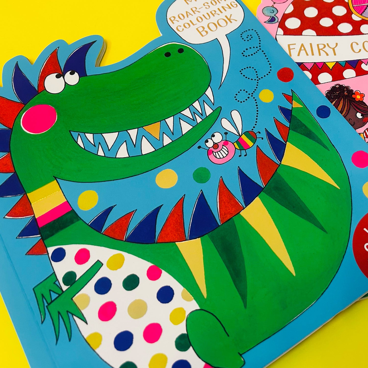 Dinosaur Die-Cut Colouring Book With Stickers