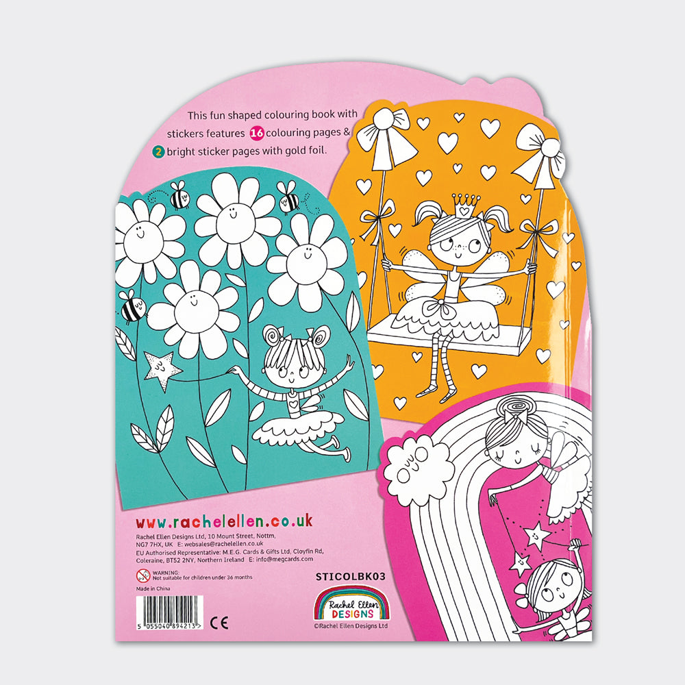 Fairy Die-Cut Colouring Book With Stickers
