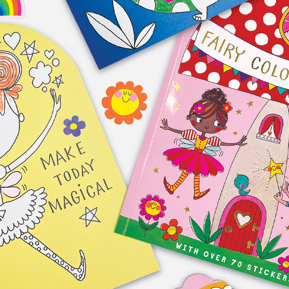 Fairy Die-Cut Colouring Book With Stickers