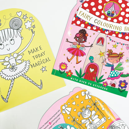 Fairy Die-Cut Colouring Book With Stickers