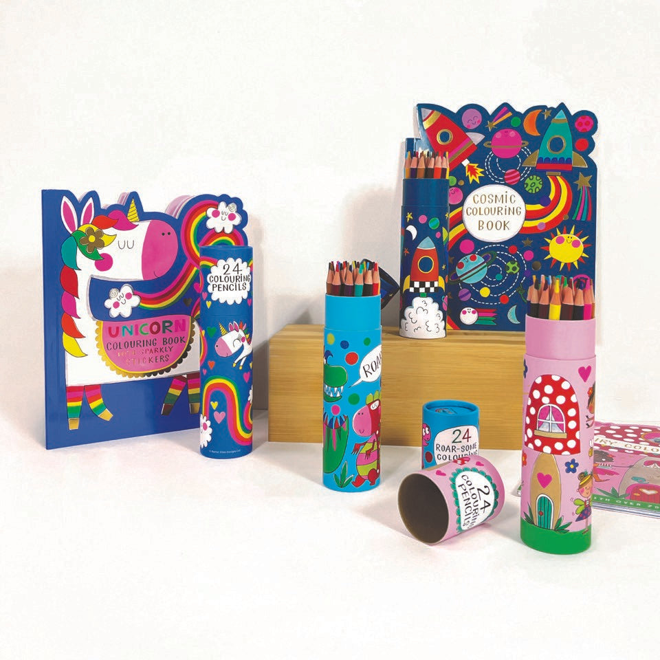 Tube of 24 Colouring Pencils - Fairytale Garden